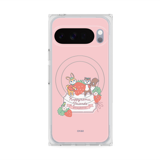 Premium Square Case with Pixelsnap［ Kuppyramu Friends - Strawberry ］