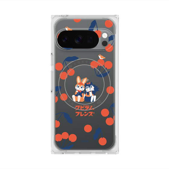 Premium Square Case with Pixelsnap［ Kuppyramu Friends - Cherry ］