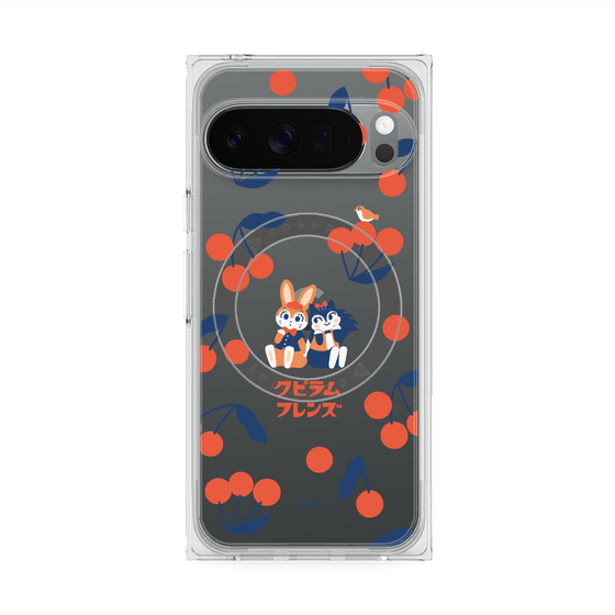 Premium Square Case with Pixelsnap［ Kuppyramu Friends - Cherry ］