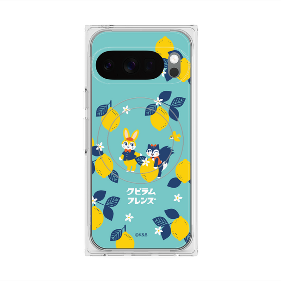 Premium Square Case with Pixelsnap［ Kuppyramu Friends - Lemon ］