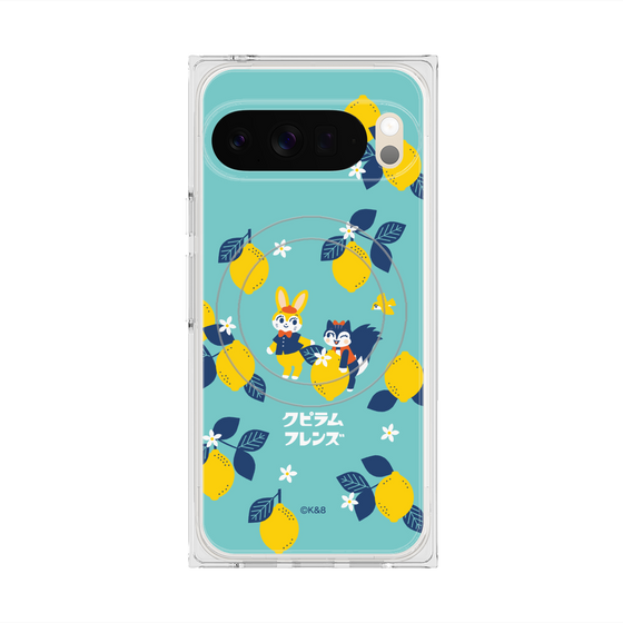 Premium Square Case with Pixelsnap［ Kuppyramu Friends - Lemon ］