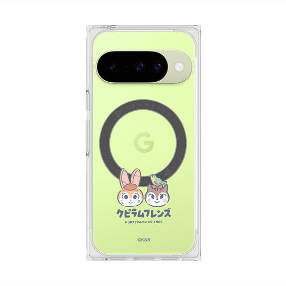 Premium Square Case with Pixelsnap［ Kuppyramu Friends - Logo - Nakayoshi  ］