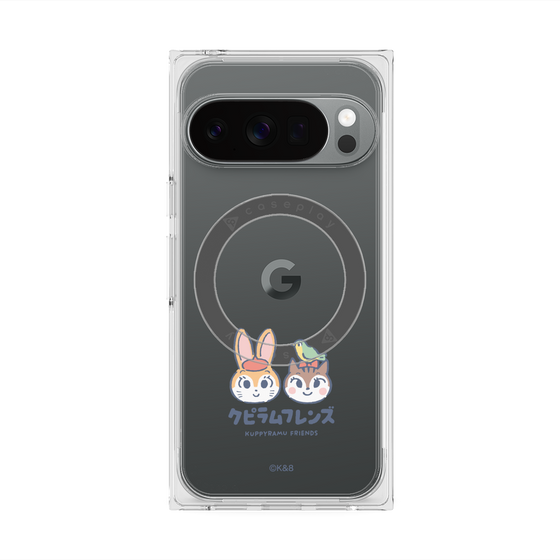 Premium Square Case with Pixelsnap［ Kuppyramu Friends - Logo - Nakayoshi  ］