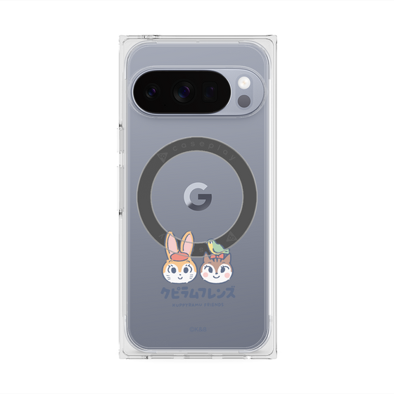 Premium Square Case with Pixelsnap［ Kuppyramu Friends - Logo - Nakayoshi  ］
