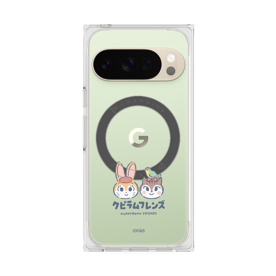 Premium Square Case with Pixelsnap［ Kuppyramu Friends - Logo - Nakayoshi  ］