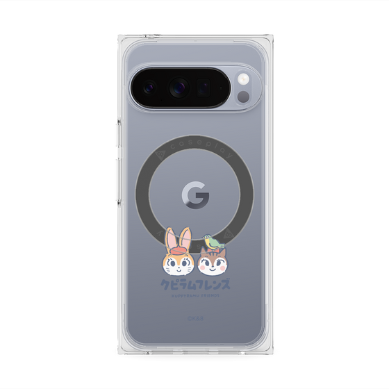 Premium Square Case with Pixelsnap［ Kuppyramu Friends - Logo - Nakayoshi  ］