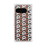 Premium Square Case with Pixelsnap［ Original - CASEPLAY Initial All-over Pattern - Orange ］