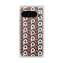 Premium Square Case with Pixelsnap［ Original - CASEPLAY Initial All-over Pattern - Orange ］
