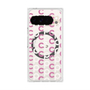 Premium Square Case with Pixelsnap［ Original - CASEPLAY Initial All-over Pattern - Pink ］
