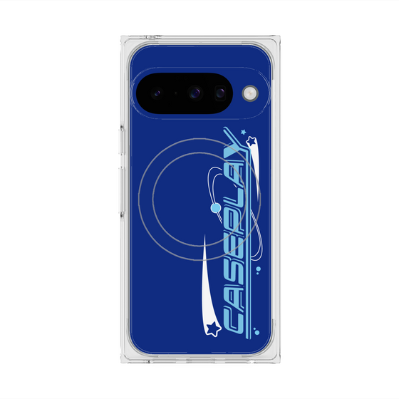 Premium Square Case with Pixelsnap［ Original - Y2K Arrange - Blue ］