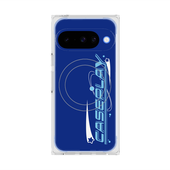 Premium Square Case with Pixelsnap［ Original - Y2K Arrange - Blue ］