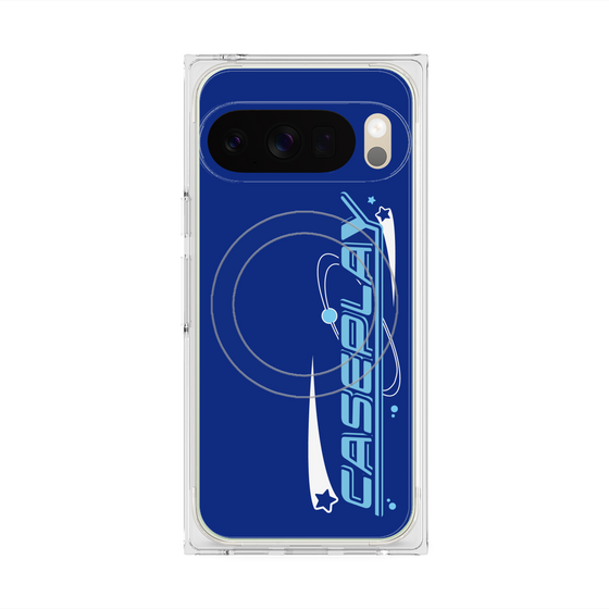 Premium Square Case with Pixelsnap［ Original - Y2K Arrange - Blue ］