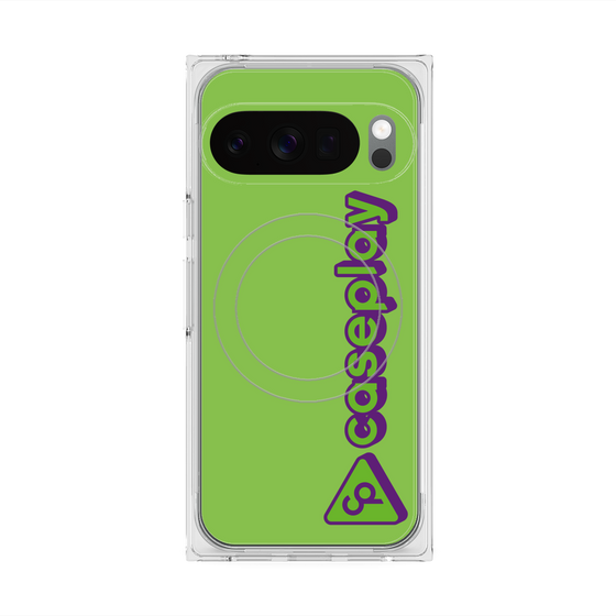 Premium Square Case with Pixelsnap［ Original - CASEPLAY Logotype - Green ］