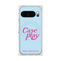 Premium Square Case with Pixelsnap［ Original - ENJOY YOUR OWN DAY - Light Blue ］