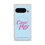 Premium Square Case with Pixelsnap［ Original - ENJOY YOUR OWN DAY - Light Blue ］