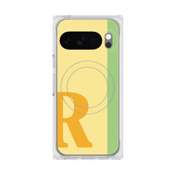 Premium Square Case with Pixelsnap［ Original - initial color line - R yellow ］