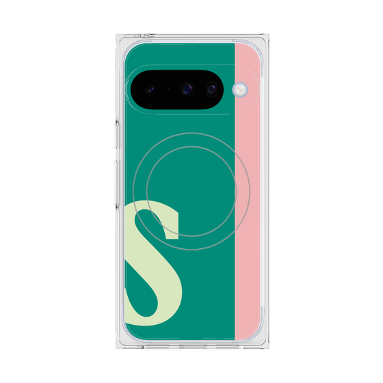 Premium Square Case with Pixelsnap［ Original - initial color line - S green ］