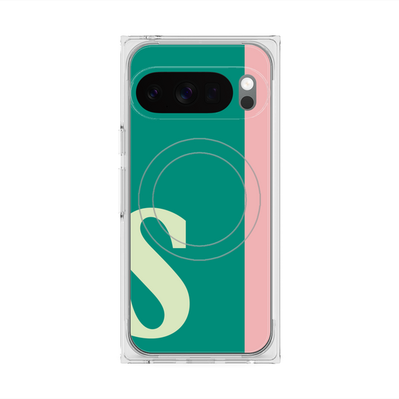 Premium Square Case with Pixelsnap［ Original - initial color line - S green ］
