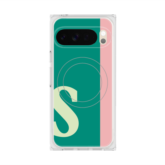 Premium Square Case with Pixelsnap［ Original - initial color line - S green ］