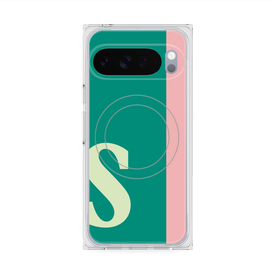 Premium Square Case with Pixelsnap［ Original - initial color line - S green ］