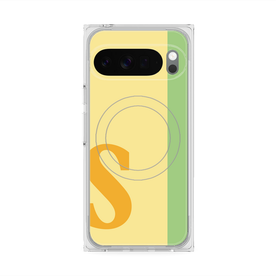 Premium Square Case with Pixelsnap［ Original - initial color line - S yellow ］