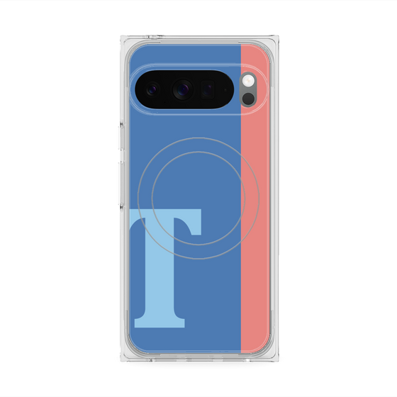 Premium Square Case with Pixelsnap［ Original - initial color line - T blue ］