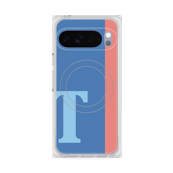 Premium Square Case with Pixelsnap［ Original - initial color line - T blue ］