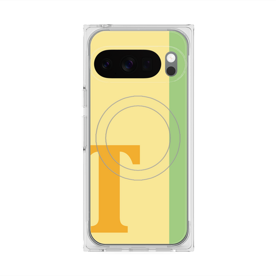 Premium Square Case with Pixelsnap［ Original - initial color line - T yellow ］
