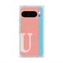 Premium Square Case with Pixelsnap［ Original - initial color line - U pink ］