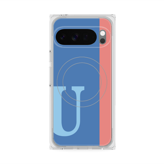 Premium Square Case with Pixelsnap［ Original - initial color line - U blue ］