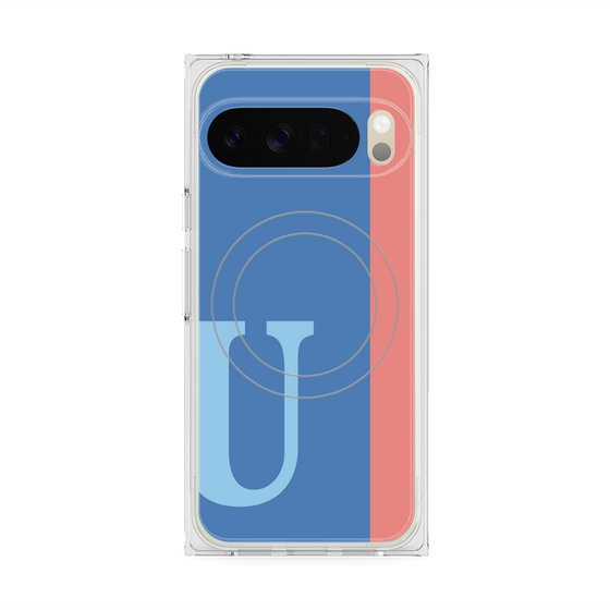 Premium Square Case with Pixelsnap［ Original - initial color line - U blue ］