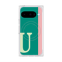 Premium Square Case with Pixelsnap［ Original - initial color line - U green ］