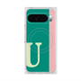 Premium Square Case with Pixelsnap［ Original - initial color line - U green ］