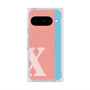 Premium Square Case with Pixelsnap［ Original - initial color line - X pink ］