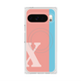 Premium Square Case with Pixelsnap［ Original - initial color line - X pink ］