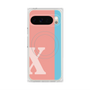 Premium Square Case with Pixelsnap［ Original - initial color line - X pink ］