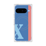 Premium Square Case with Pixelsnap［ Original - initial color line - X blue ］