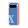 Premium Square Case with Pixelsnap［ Original - initial color line - X blue ］