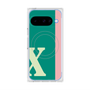 Premium Square Case with Pixelsnap［ Original - initial color line - X green ］