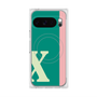 Premium Square Case with Pixelsnap［ Original - initial color line - X green ］