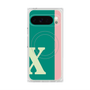 Premium Square Case with Pixelsnap［ Original - initial color line - X green ］