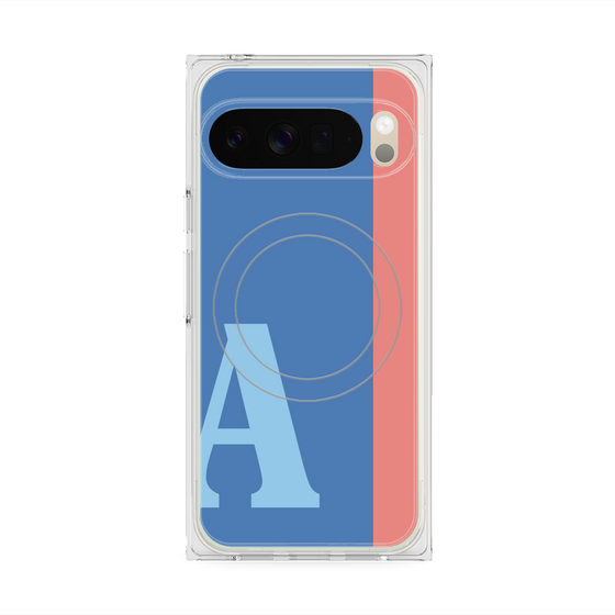 Premium Square Case with Pixelsnap［ Original - initial color line - A blue ］