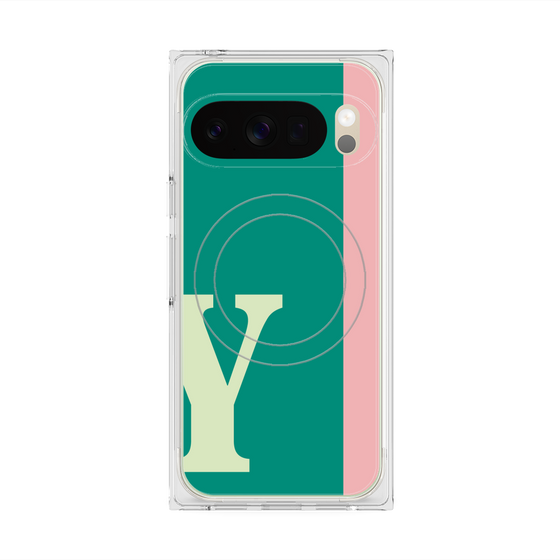 Premium Square Case with Pixelsnap［ Original - initial color line - Y green ］