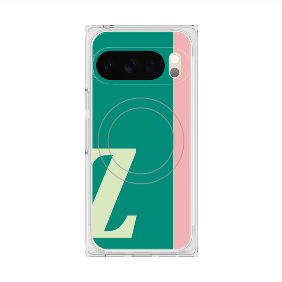 Premium Square Case with Pixelsnap［ Original - initial color line - Z green ］