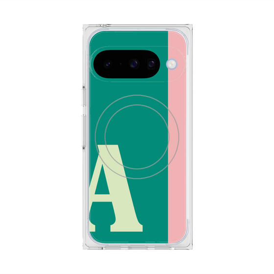 Premium Square Case with Pixelsnap［ Original - initial color line - A green ］