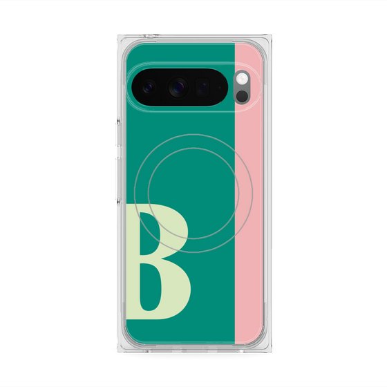Premium Square Case with Pixelsnap［ Original - initial color line - B green ］