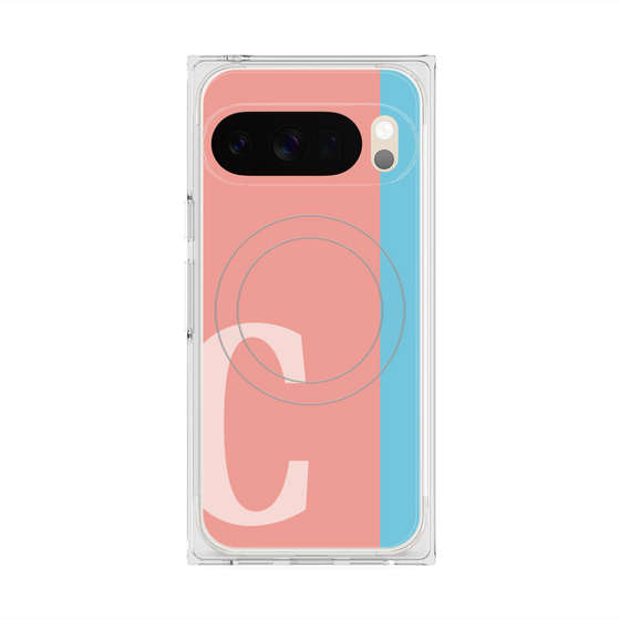 Premium Square Case with Pixelsnap［ Original - initial color line - C pink ］