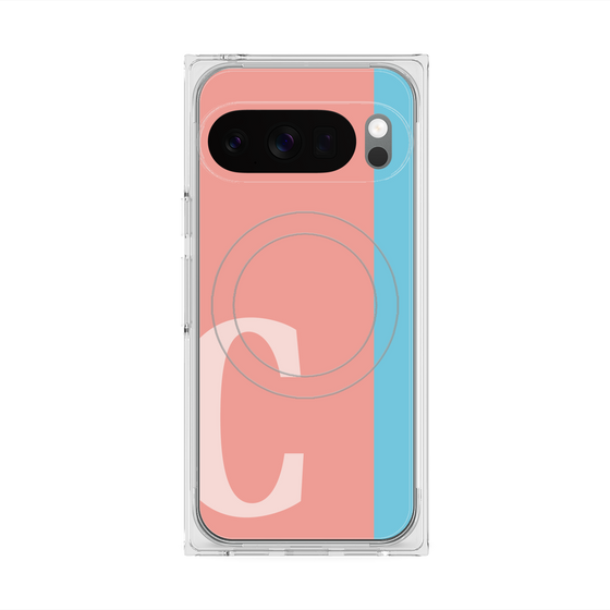 Premium Square Case with Pixelsnap［ Original - initial color line - C pink ］