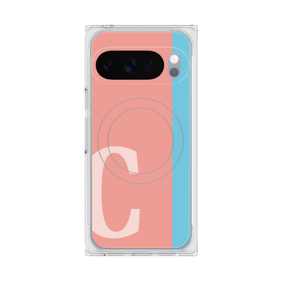 Premium Square Case with Pixelsnap［ Original - initial color line - C pink ］