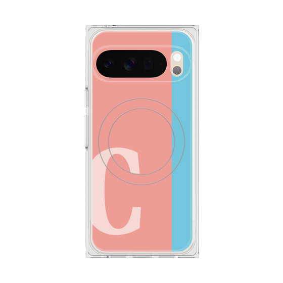 Premium Square Case with Pixelsnap［ Original - initial color line - C pink ］